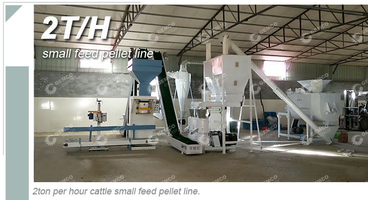 2ton per hour small feed pellet plant