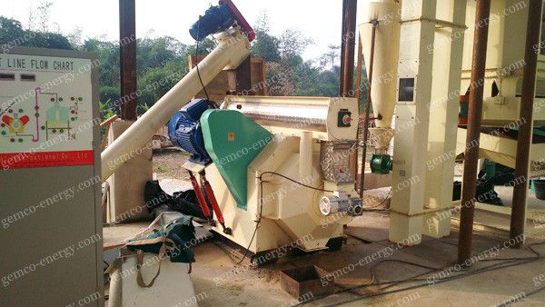 0.5ton/h bamboo pellet machine