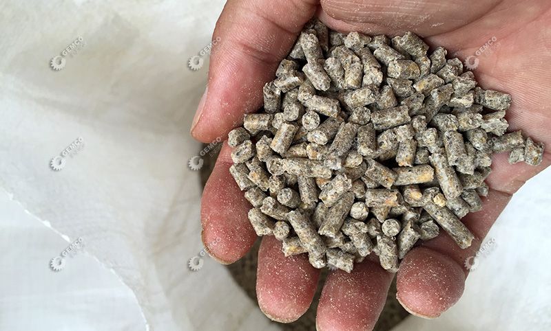 The Feed Pellet Product Produced