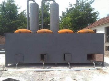 carbonizing sawdust charcoal plant