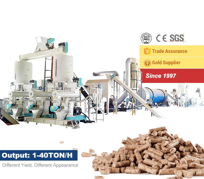 large business wood pellet plant 