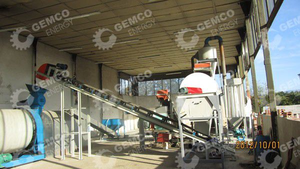 1ton/h sawdust pellet plant in Bulgaria