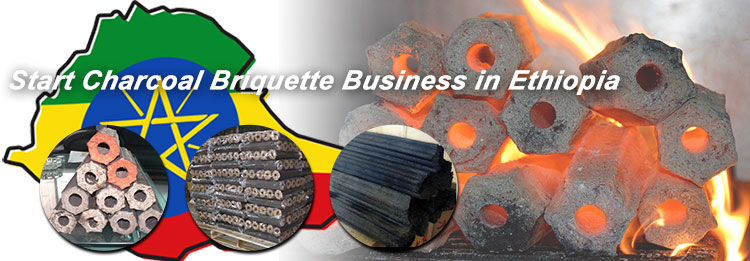 start charcoal briquette making business in Ethiopia