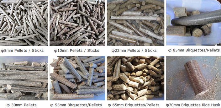 wood brick briquettes