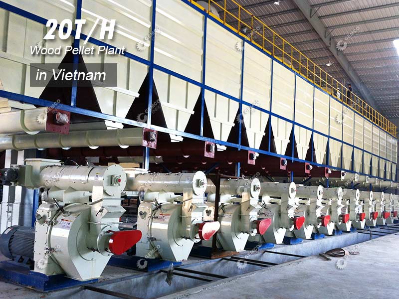 20tph industrial wood pellet plant setup in Vietnam