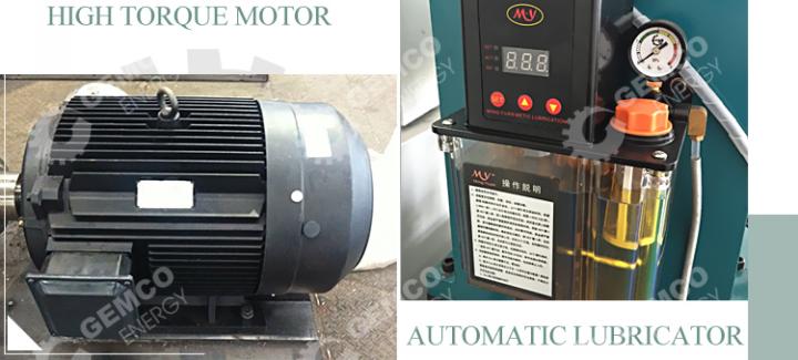 BPM510 sawdust pellet machine motor and lubricator
