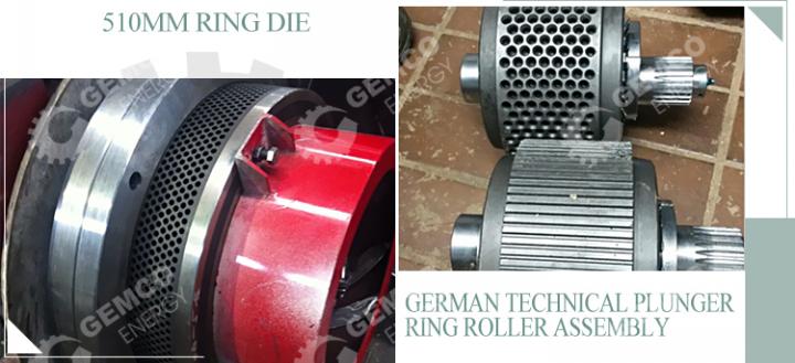 BPM510 sawdust pellet machine press roller