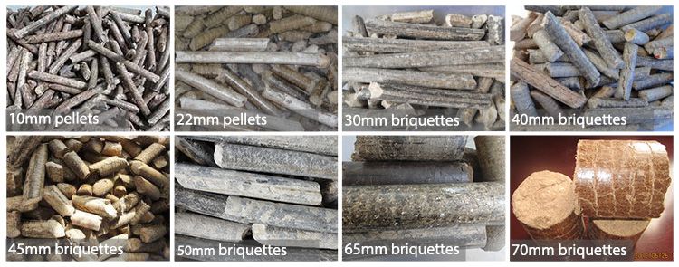 Briquettes Made from Rice Husk
