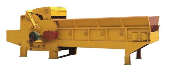 chain plate feeding type crushing machine