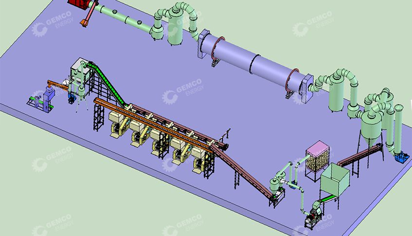 coffee grounds briquette production line