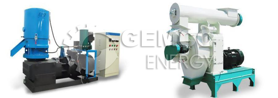 small scale flat die pellet press machine and large scale ring die pellet press machine 