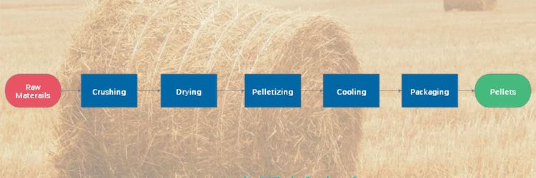 hay pellets production process