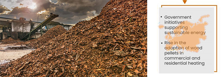 biomass fuel pellets peoduced in Europe