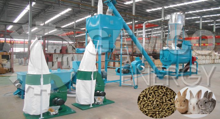 Complete Rabbit Pellet Making Machine Plant