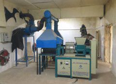 1TPH screw wood briquetting line in Pakistan